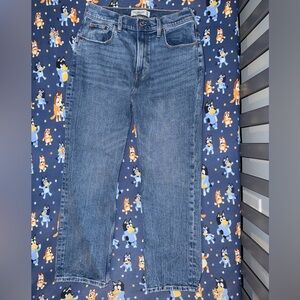 Abercrombie & Fitch Ultra High Rise Ankle Straight Curve Love 4s Jeans